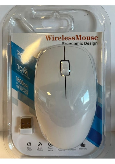 Elba G-212 Beyaz 2.4ghz Kablosuz Mouse 001