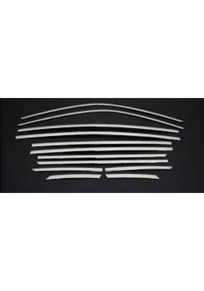 Ford Focus 3 Hb 2013-2018 Krom Cam Çerçevesi Alt Üst Takım Kcç02