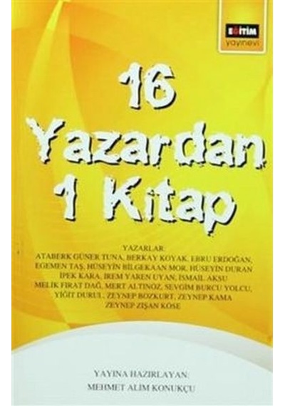 16 Yazardan 1 Kitap- Eğitim Yayınevi