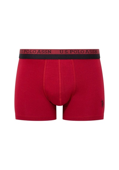 U.S. Polo Assn. U.s. Polo Assn. 80522 Erkek Baskılı-bordo-siyah Modal 3 Lü Boxer
