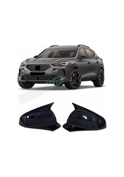 Cupra Formentor 2022-2024 Uyumlu Ayna Kapağı İthal Yarasa Pianoblack Parlak Siyah Abs Plastik