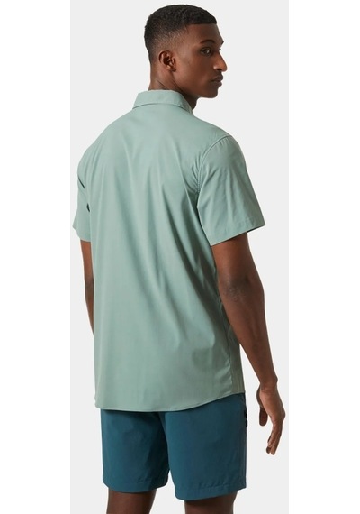 Helly Hansen Tofino Solen Short Sleeve Shirt Erkek Kısa Kollu Gömlek 63204-489 Yeşil 001