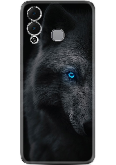 Infinix Hot 12 Play Kılıf Resimli Desenli Silikon Platinium Series Dark Wolfs 1834
