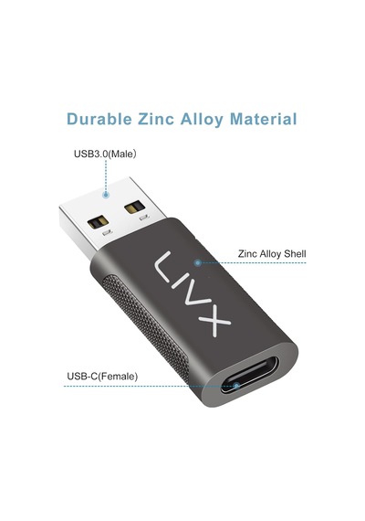 Livx Type C To Usb 3.0 Çevirici Dönüştürücü Otg Adaptör Lva-otgcf Sku: Smg8690010076595