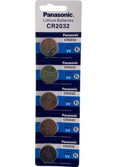 Panasonic Cr2032 3v Lityum Bios Baskül Terazi Pili 5 Li Kartela 5 Adet