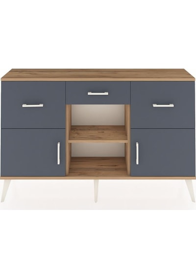 Arges Konsol Tek Raflı 3 Çekmeceli 3 Kapaklı 132x30x83 Çam-antrasit/antrasit Antrasit/antrasit Arges Konsol Tek Raflı 3 Çekmeceli 3 Kapaklı 132x30x83 Çam-antrasit/antrasit Antrasit/antrasit