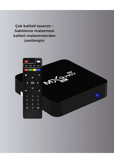 Nrzsnt Android Tv Box 4k 2gb Ram 16gb Rom, Kablosuz Wi-fi Medya Oynatıcı Diğer