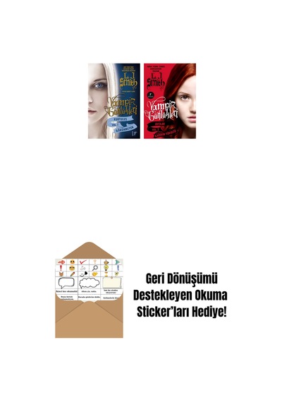Vampir Günlükleri - Kurtuluş Vol. 1 Görünmeyen + Vampir Günlükleri - Vol. 3 Kaderin Yükselişi + Okuma Sticker'ları