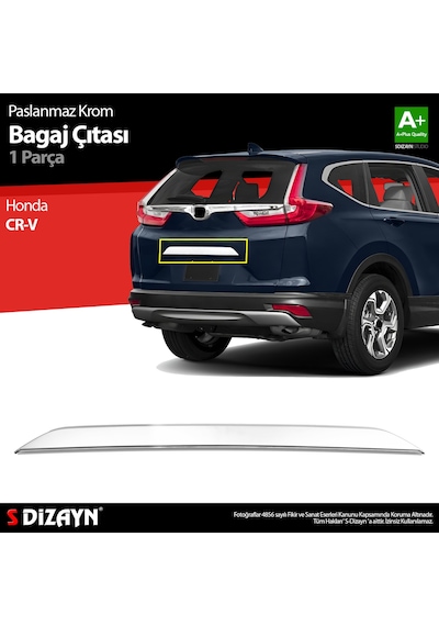 S-dizayn Honda Cr-v Krom Bagaj Çıtası 2018 Üzeri A+ Kalite