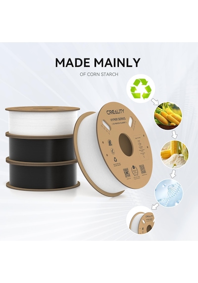 Creality Hyper Pla Filament 1.75mm Siyah Beyaz 4kg 30-600mm/s Yüksek Hızlı Pla 3d Yazıcı Filamenti 4 Adet 1kg Makara Boyutsal Doğruluk +/- 0,02mm Çoğuna Uygun Creality Hyper Pla Filament 1.75mm Siyah Beyaz 4kg 30-600mm/s Yüksek Hızlı Pla 3d Yazıcı Filamenti 4 Adet 1kg Makara Boyutsal Doğruluk +/- 0,02mm Çoğuna Uygun