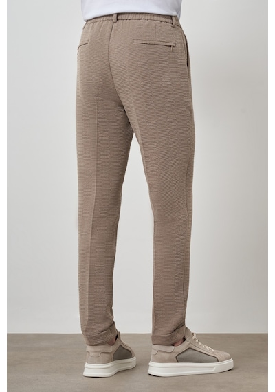 Morven Erkek Bej Trend Slim Fit İpli Jogger Pantolon 25ms003037653 Bej