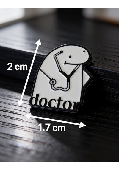 Doktor Figürlü Telefon Sticker 3d Metal Tasarım, Arka Süs A300142
