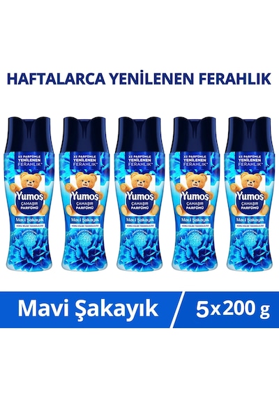 Çamaşır Parfümü Mavi Şakayık 200g X5 5'li Set
