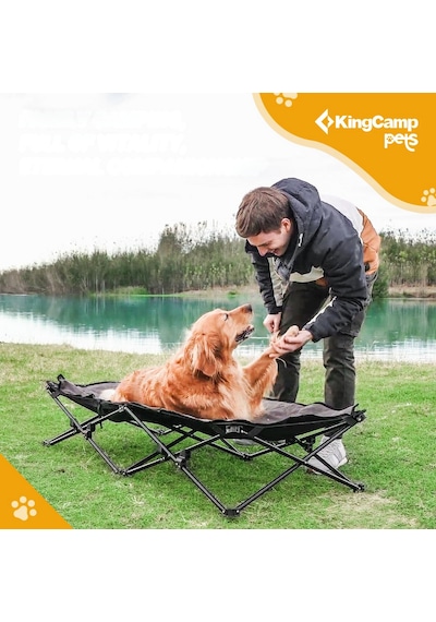 Kingcamp Pets Sedum L Katlanır Köpek Yatağı Siyah
