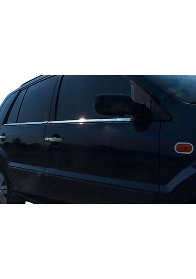 Ford Fusion Uyumlu 2002-2012 Krom Cam Çıtası 4 Parça Paslanmaz  Çelik