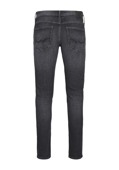Jack & Jones Büyük Beden Slim Fit Düsük Bel Jean - Glenn - 12288381 Black Denim