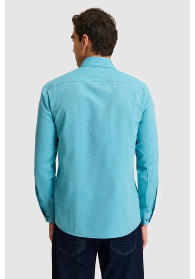 U.s. Polo Assn. Erkek Petrol Gömlek Basic 50324708-vr102