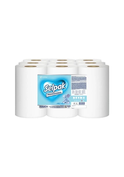 Selpak Professional Touch İçten Çekmeli Dispenser Kağıt Havlu 140 Metre 9 Lu