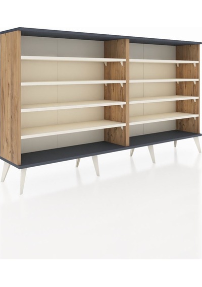 Arges Konsol 8 Raflı 176x30x99 Çam-antrasit/aytaşı Çam-antrasit/aytaşı Arges Konsol 8 Raflı 176x30x99 Çam-antrasit/aytaşı Çam-antrasit/aytaşı