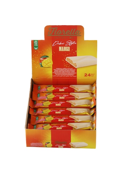 Fiorella Dubai Mangolu Pirinç Patlaklı Beyaz Çikolata 30 Gram 24 Adet 1 Kutu