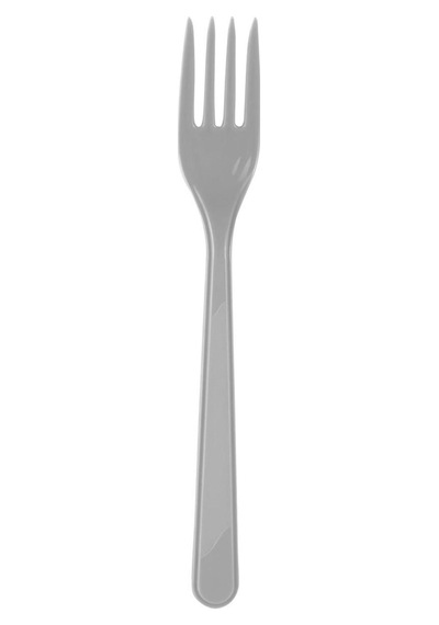 Plastik Çatal Gri 25 Li 18 Cm Gri