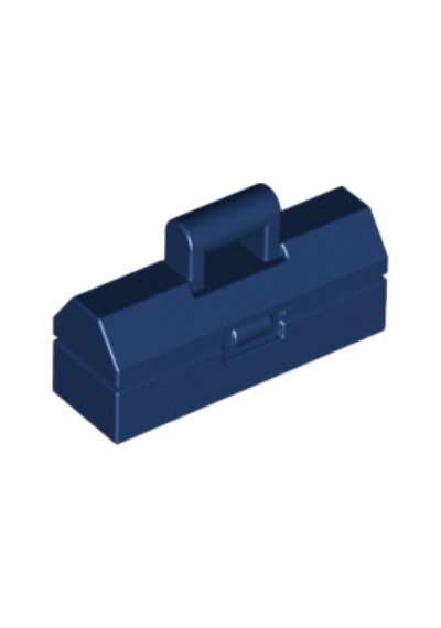 Minifigür Aksesuarları: Alet Çantası Toolbox Lacivert Renkte