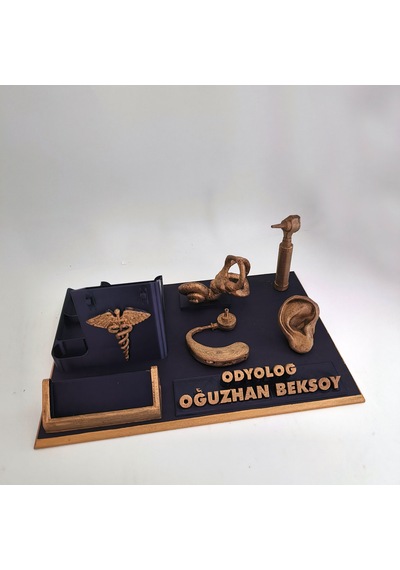 Kişiye Özel Odyolog Masa İsimliği Ve Kartvizitlik Diğer