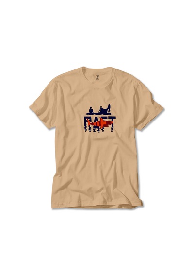 Raft Logo Shark Krem Tişört