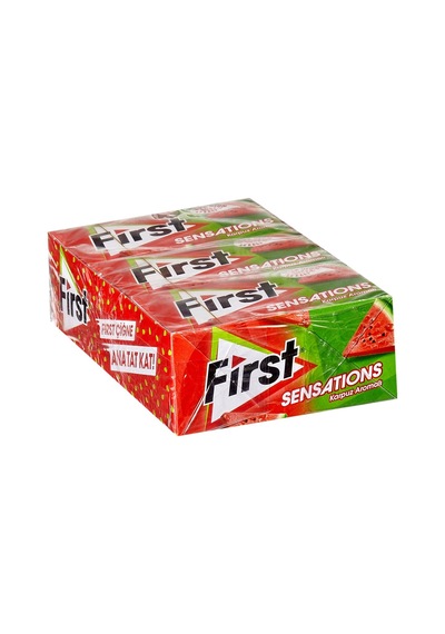 First Sensation Sakız 12x27 G Karpuz Aromalı Ferahlatıcı Şekerleme 2'li Ekonomik Paket - 2 Adet Tarı
