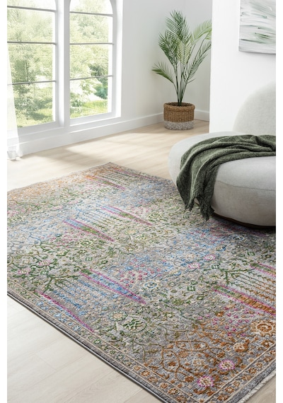 Mariesse Home Spectrum Serisi Degrade Iplik Yumuşak Silinebilir Keçeleşmez Leke Tutmaz Vintage Premium Halı 801 Renkli