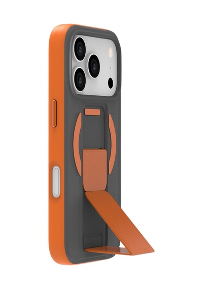 Piili Apple iPhone Uyumlu 17 Pro Mag - Stand Pro Magsafe Kılıf Turuncu