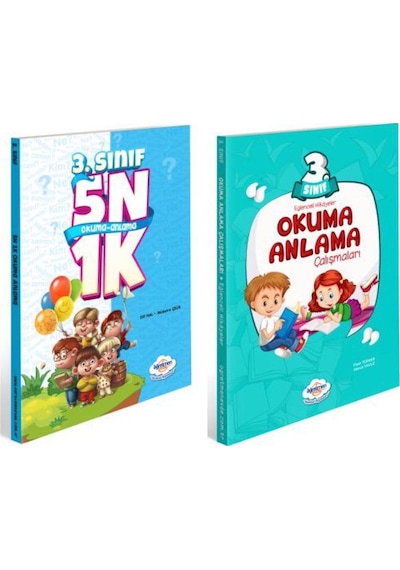 Öğretmen Evde Yayınları 3. Sınıf 5N1K - Okuma Anlama Çalışmaları