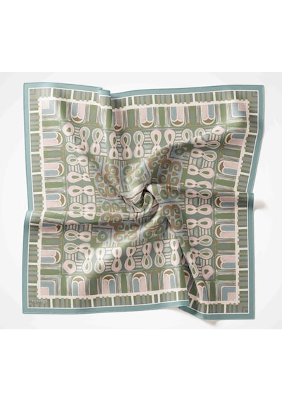 Silk Home Dört Mevsim Antik Motif Viskon Velora Eşarp 6421 Cam Göbeği