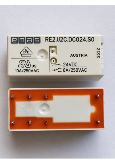 Emas Re2.u2c.dc024 ,24vdc 2a2k/8a İnce-8pin Röle