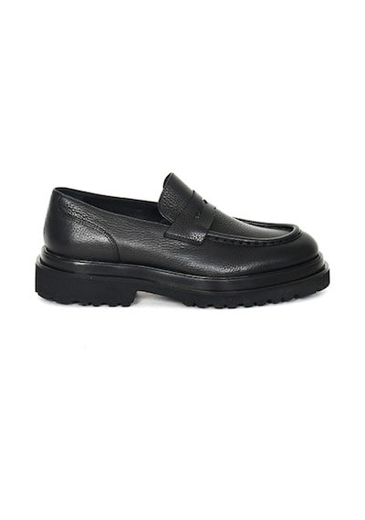 Hakiki Floter Deri Eva Taban Loafer Model Erkek Ayakkabı - Tuna 3420 Siyah