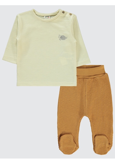 Civil Baby Erkek Bebek Takım 3-12 Ay Kiremit