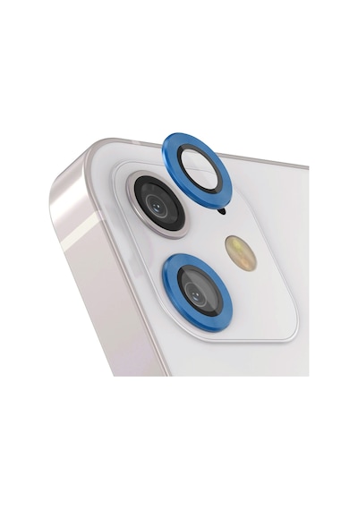 Forzacase Apple Uyumlu iPhone 11 İle Kamera Camı Lens Koruyucu Halka Seti - Fc381 Mavi