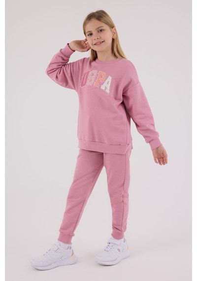 U.S. Polo Assn. U.s. Polo Assn Kız Çocuk Pembe Eşofman Takımı Us2306-c-v1 Pembe