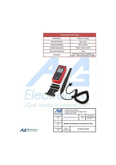 Ut 333s Mini Isı Nem Ölçer -10/+60 Derece