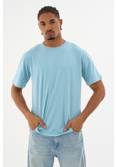 Dechers Erkek %100 Organik Pamuklu Yumuşak Dokulu Comfort Fit Bisiklet Yakalı T-shirt E222 Mavi Dechers Erkek %100 Organik Pamuklu Yumuşak Dokulu Comfort Fit Bisiklet Yakalı T-shirt E222 Mavi