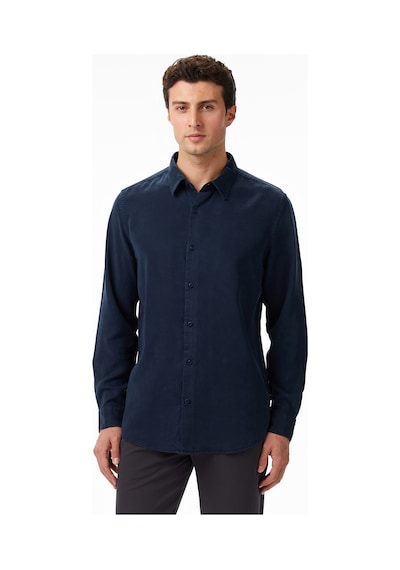Nautica Erkek Lacivert Classic Fit Gömlek Düz W57536t Lacivert