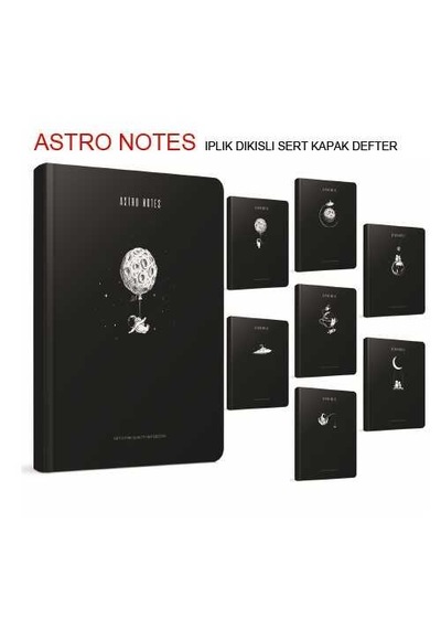 Gıpta Astro Notes A6 80 Yp Çizgili Spr Karton Kapak Defter 6087 2011- 12 Adet Çeşitli Renk Ve Desen