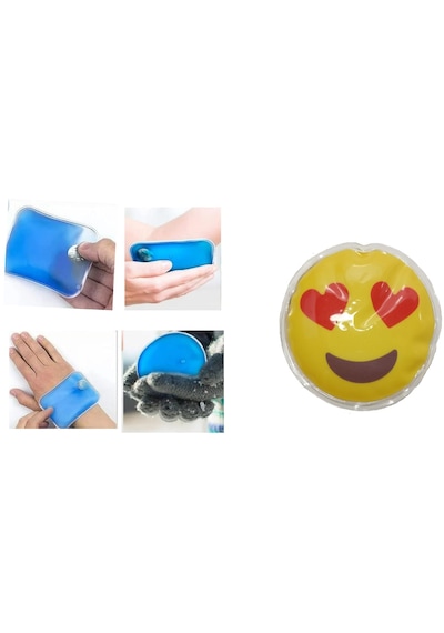 Kalpli Emoji Şekilli El Isıtıcı,sıcak Su Torbası Pvc 9 CM