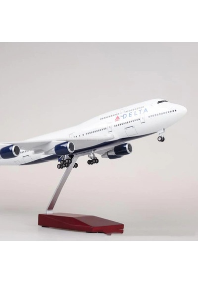Delta Air B747 Yolcu Uçağı Model Uçak 1/160 Ölçek 47cm
