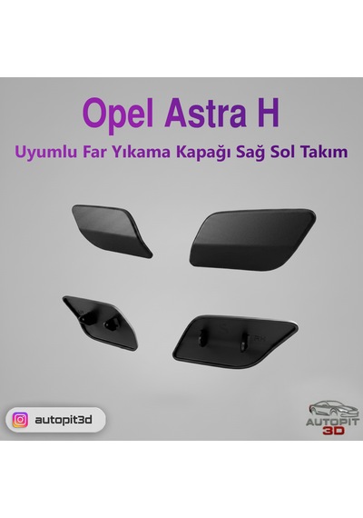 Opel Astra H Uyumlu Far Yıkama Kapağı Sağ Sol Takım