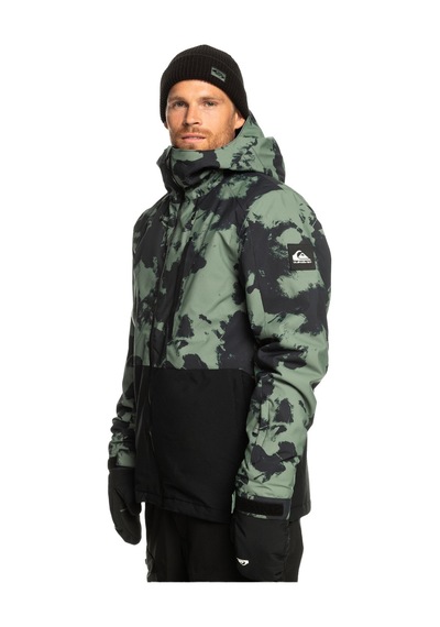 Quiksilver Mission Printed Block Erkek Snowboard Montu Yeşil