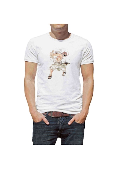 Anime Fairy Tail Glass Guild Emblem Baskılı Beyaz Erkek Tshirt (534485367)