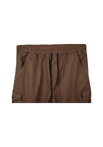 Kargo Cepli 100 Kilo-180 Kilo Arası Için Uygun Erkek Büyük Beden Gabardin Pantolon Taba