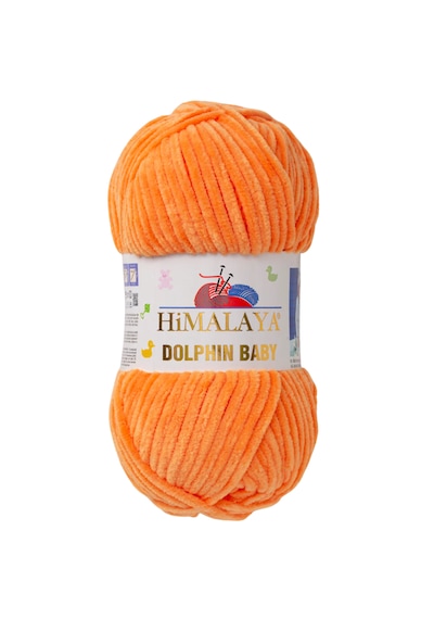 Himalaya Dolphin Baby El Örgü İpi / Bebek Yünü Turuncu