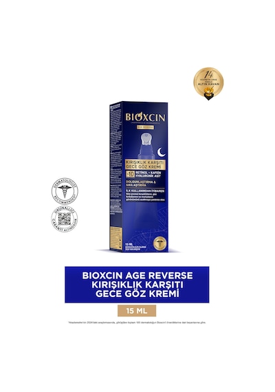 Age Reverse Kırışıklık Karşıtı Göz Kremi 15 ML - %10 Retinol, Kafein, Dolgunluk, Sıkılık